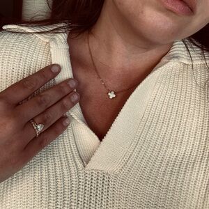 Elegant Gold Mother of Pearl Vintage Arpels Necklace